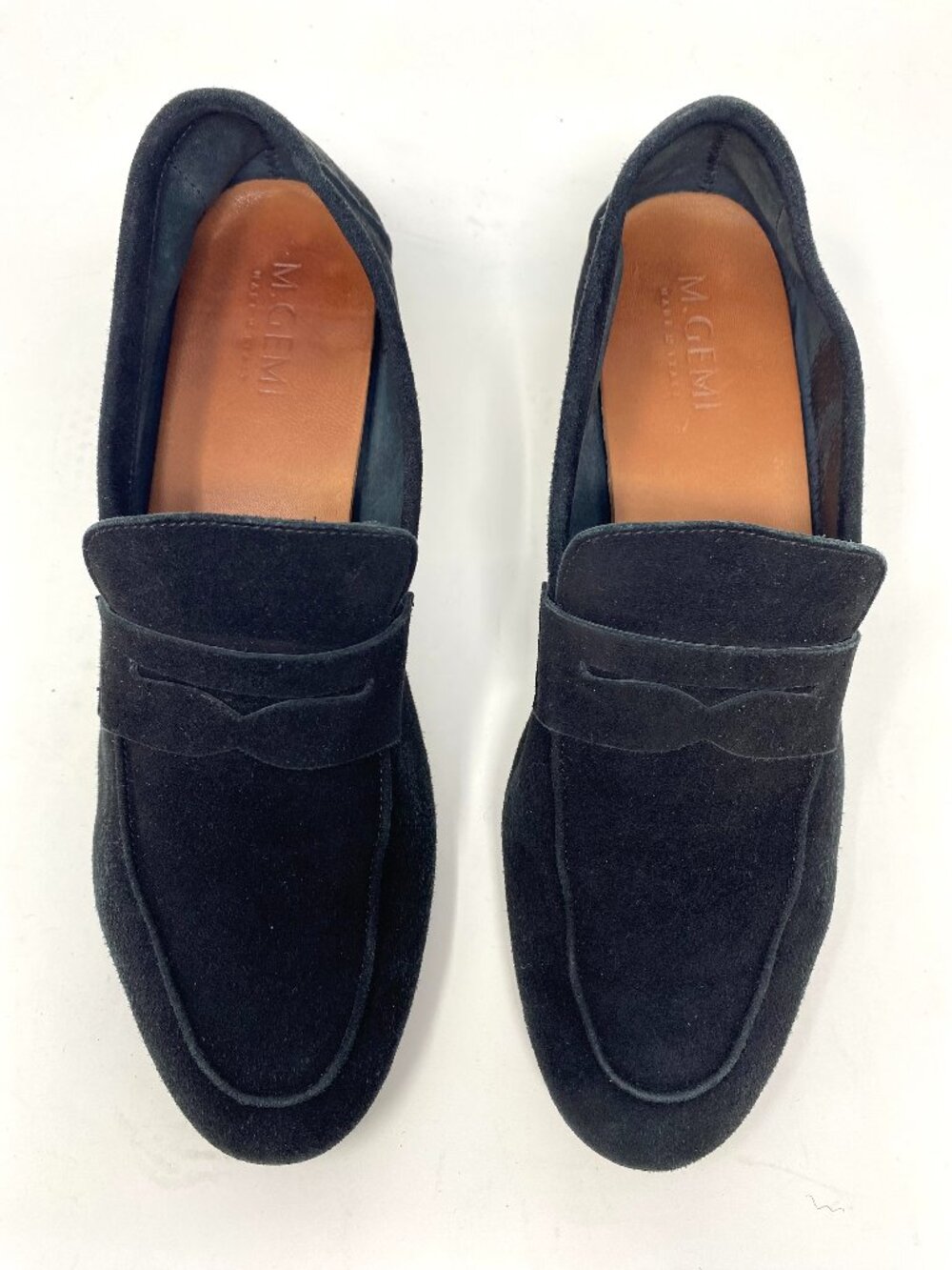 M. Gemi The Sacca Donna Black Italian Suede Loafers